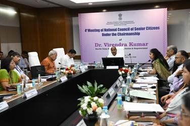 Union Minister Dr. Virendra Kumar chaired the 4th Meeting of National Council of Senior Citizens (NCSrC) and Charted Forward Path for Elderly Welfare and Empowerment