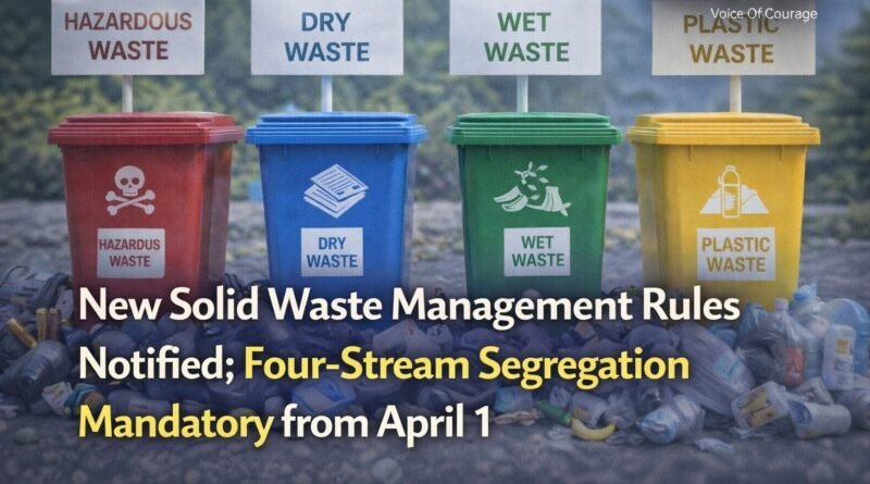 New Solid Waste Management Rules Notified; To Come into Force from April 1, 2026